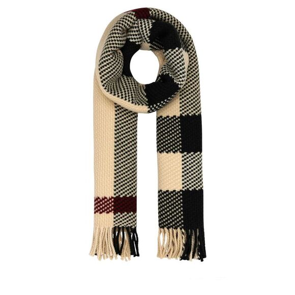 Burberry Women Embroidered Wool Scarf